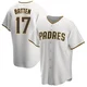 San Diego Padres ＃17 Matthew Batten Youth White/Brown Replica Home Jersey