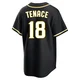 San Diego Padres ＃18 Gene Tenace Men's Black Replica Fashion Out Jersey