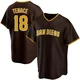 San Diego Padres ＃18 Gene Tenace Youth Brown Replica Road Jersey