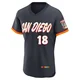 San Diego Padres ＃18 Mason McCoy Men's Authentic Obsidian 2026 City Connect Stadium Jersey