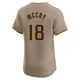 San Diego Padres ＃18 Mason McCoy Men's Brown Elite Alternate Jersey