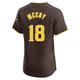 San Diego Padres ＃18 Mason McCoy Men's Brown Elite Road Vapor Premier Jersey