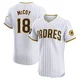San Diego Padres ＃18 Mason McCoy Men's White Elite Home Patch Jersey