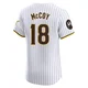 San Diego Padres ＃18 Mason McCoy Men's White Elite Home Patch Jersey