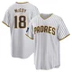 San Diego Padres ＃18 Mason McCoy Men's White Replica 2024 World Tour Seoul Series Home Jersey