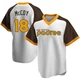 San Diego Padres ＃18 Mason McCoy Men's White Replica Home Cooperstown Collection Jersey