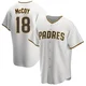 San Diego Padres ＃18 Mason McCoy Men's White/Brown Replica Home Jersey
