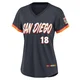 San Diego Padres ＃18 Mason McCoy Women's Limited Obsidian 2026 City Connect Stadium Jersey