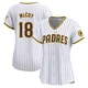 San Diego Padres ＃18 Mason McCoy Women's White Limited Home Jersey