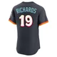 San Diego Padres ＃19 Gene Richards Men's Authentic Obsidian 2026 City Connect Stadium Jersey
