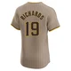 San Diego Padres ＃19 Gene Richards Men's Brown Elite Alternate Jersey