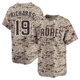 San Diego Padres ＃19 Gene Richards Men's Camo Limited 2nd Alternate Jersey