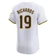 San Diego Padres ＃19 Gene Richards Men's White Elite Home Jersey