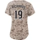 San Diego Padres ＃19 Gene Richards Women's Camo Limited 2nd Alternate Jersey