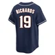 San Diego Padres ＃19 Gene Richards Youth Navy Limited Cooperstown Collection Jersey