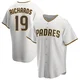 San Diego Padres ＃19 Gene Richards Youth White/Brown Replica Home Jersey