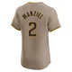 San Diego Padres ＃2 Johnny Manziel Men's Brown Elite Alternate Jersey