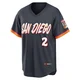 San Diego Padres ＃2 Johnny Manziel Men's Limited Obsidian 2026 City Connect Stadium Jersey