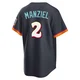 San Diego Padres ＃2 Johnny Manziel Men's Limited Obsidian 2026 City Connect Stadium Jersey