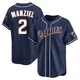 San Diego Padres ＃2 Johnny Manziel Men's Navy Limited Cooperstown Collection Jersey