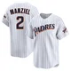 San Diego Padres ＃2 Johnny Manziel Men's White Limited Cooperstown Collection Jersey