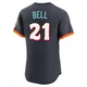 San Diego Padres ＃21 Heath Bell Men's Authentic Obsidian 2026 City Connect Stadium Jersey
