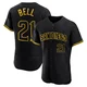 San Diego Padres ＃21 Heath Bell Men's Black Authentic Snake Skin City Jersey