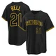 San Diego Padres ＃21 Heath Bell Men's Black Replica Snake Skin City Jersey