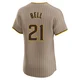San Diego Padres ＃21 Heath Bell Men's Brown Elite Alternate Jersey