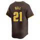 San Diego Padres ＃21 Heath Bell Men's Brown Limited Away Jersey