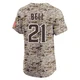 San Diego Padres ＃21 Heath Bell Men's Camo Elite Alternate Vapor Premier Jersey