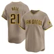 San Diego Padres ＃21 Heath Bell Men's Limited Tan Alternate Jersey