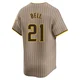 San Diego Padres ＃21 Heath Bell Men's Limited Tan Alternate Jersey