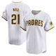 San Diego Padres ＃21 Heath Bell Men's White Limited Home Jersey