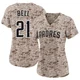 San Diego Padres ＃21 Heath Bell Women's Camo Limited 2nd Alternate Jersey
