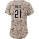 San Diego Padres ＃21 Heath Bell Women's Camo Limited 2nd Alternate Jersey