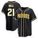 San Diego Padres ＃21 Heath Bell Youth Black Replica Fashion Out Jersey