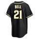 San Diego Padres ＃21 Heath Bell Youth Black Replica Fashion Out Jersey