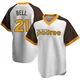 San Diego Padres ＃21 Heath Bell Youth White Replica Home Cooperstown Collection Jersey