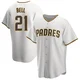San Diego Padres ＃21 Heath Bell Youth White/Brown Replica Home Jersey
