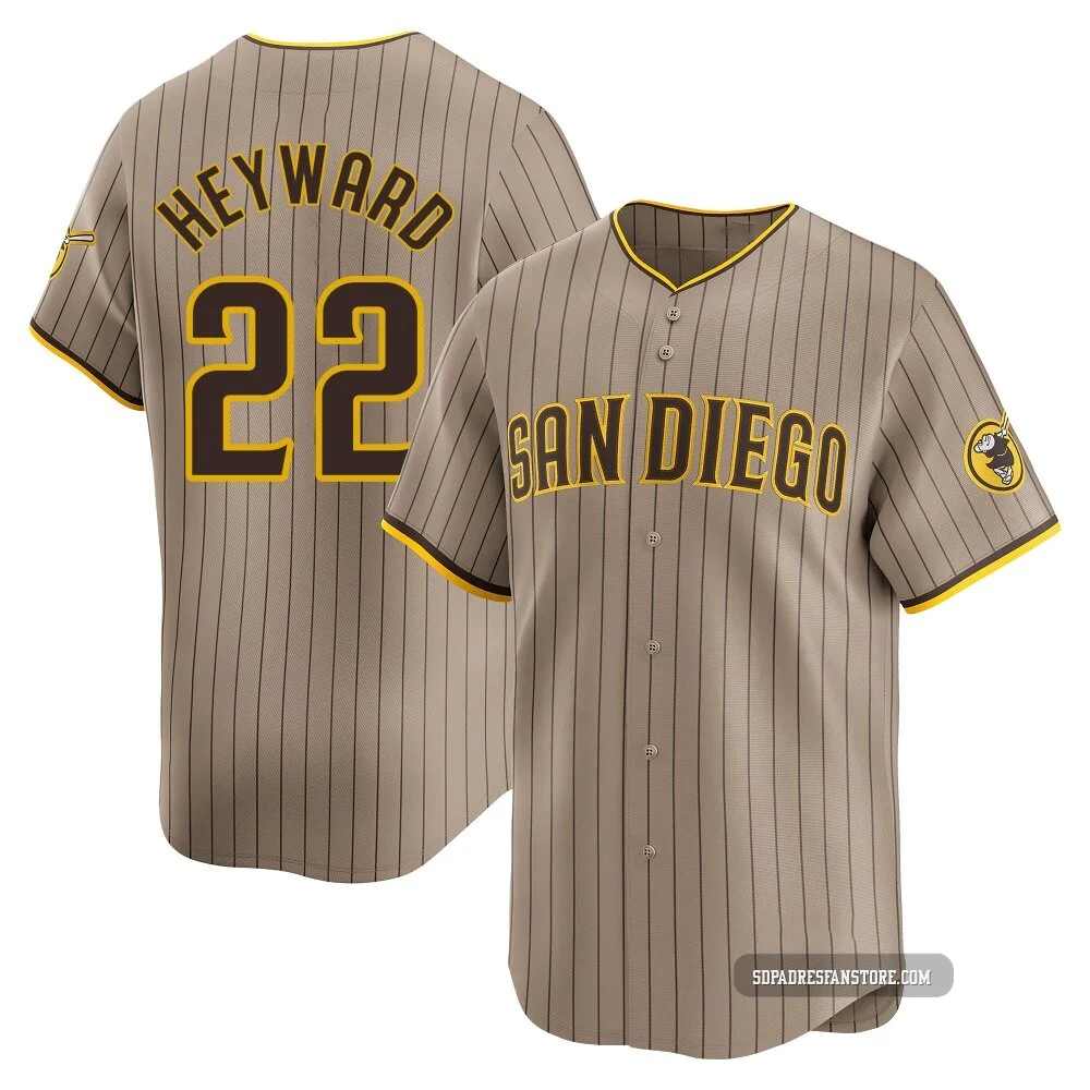 San Diego Padres ＃22 Jason Heyward Men's Limited Tan Alternate Jersey