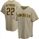 San Diego Padres ＃22 Jason Heyward Men's Sand/Brown Replica Alternate Jersey