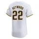 San Diego Padres ＃22 Jason Heyward Men's White Elite Home Jersey
