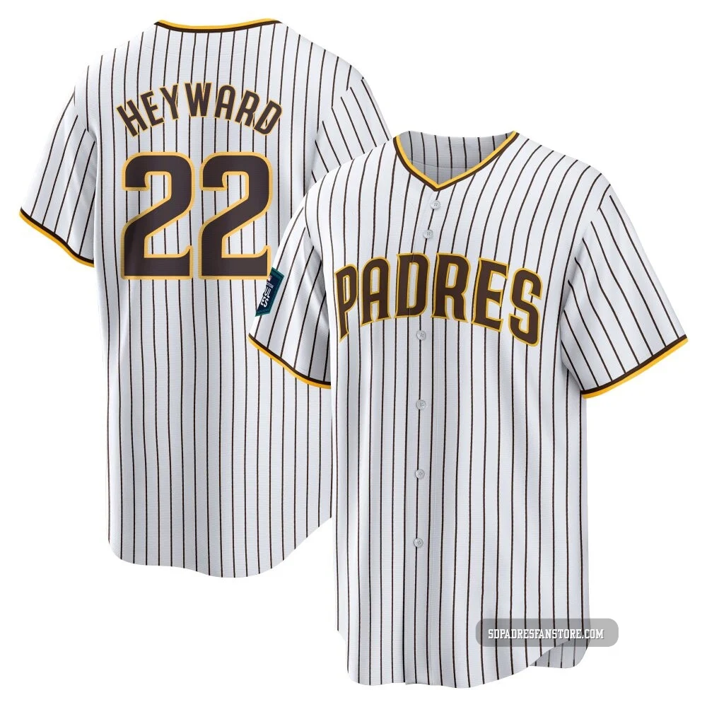 San Diego Padres ＃22 Jason Heyward Men's White Replica 2024 World Tour Seoul Series Home Jersey