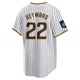 San Diego Padres ＃22 Jason Heyward Men's White Replica 2024 World Tour Seoul Series Home Jersey