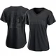 San Diego Padres ＃22 Jason Heyward Women's Black Replica Pitch Fashion Jersey