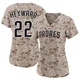 San Diego Padres ＃22 Jason Heyward Women's Camo Limited 2nd Alternate Jersey