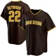 San Diego Padres ＃22 Jason Heyward Youth Brown Replica Road Jersey