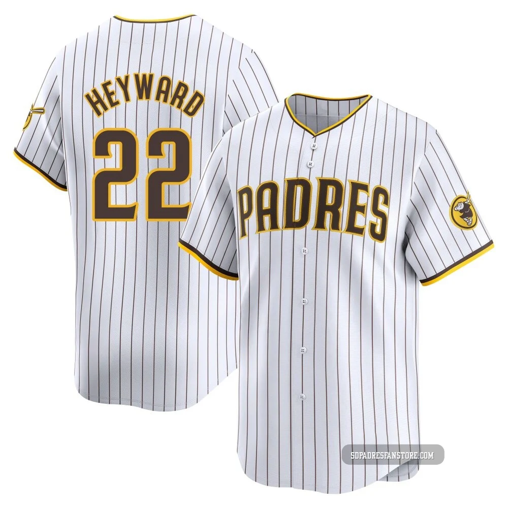 San Diego Padres ＃22 Jason Heyward Youth White Limited Home Jersey