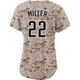 San Diego Padres ＃22 Mason Miller Women's Camo Limited 2nd Alternate Jersey